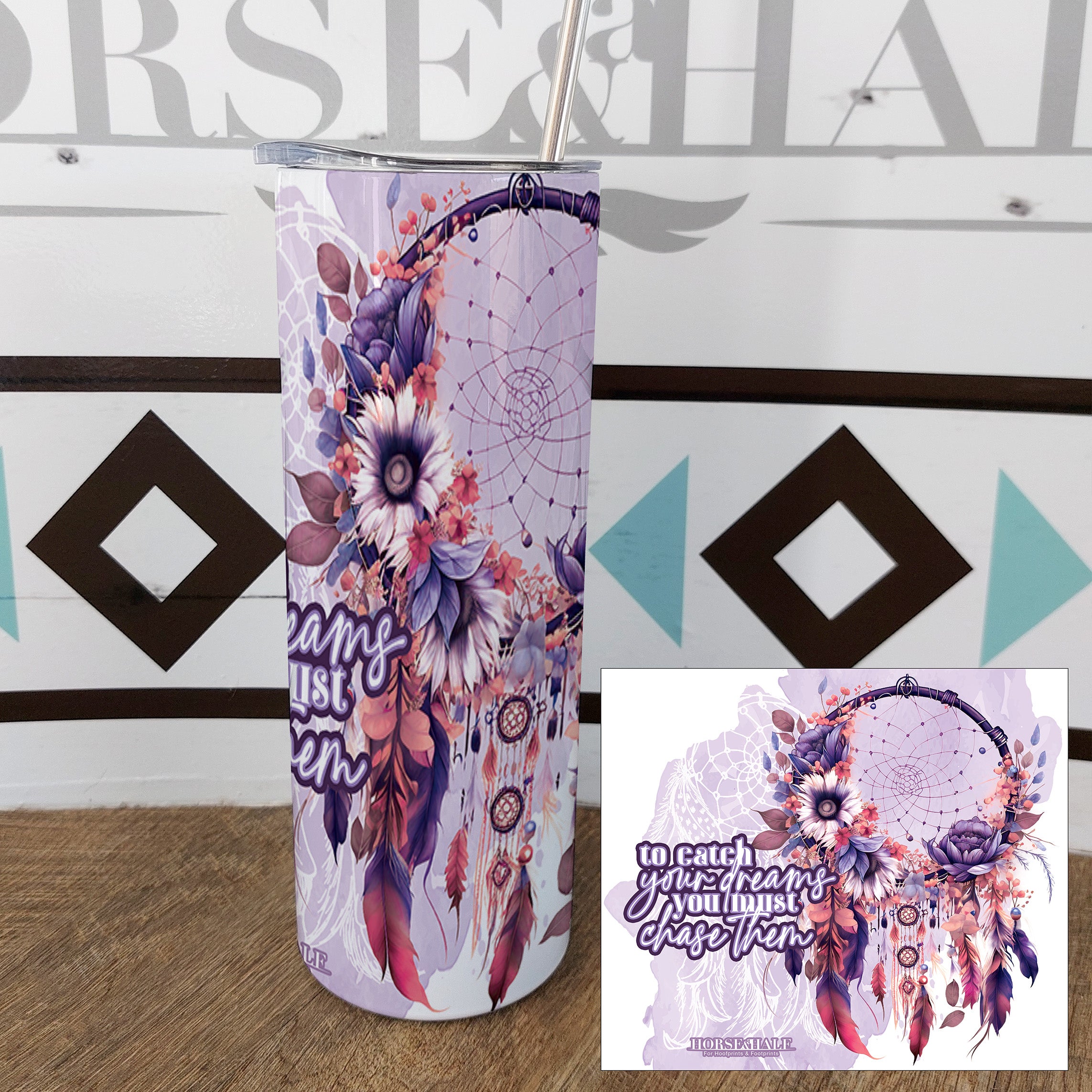 Purple Dreamcatcher Drinkware