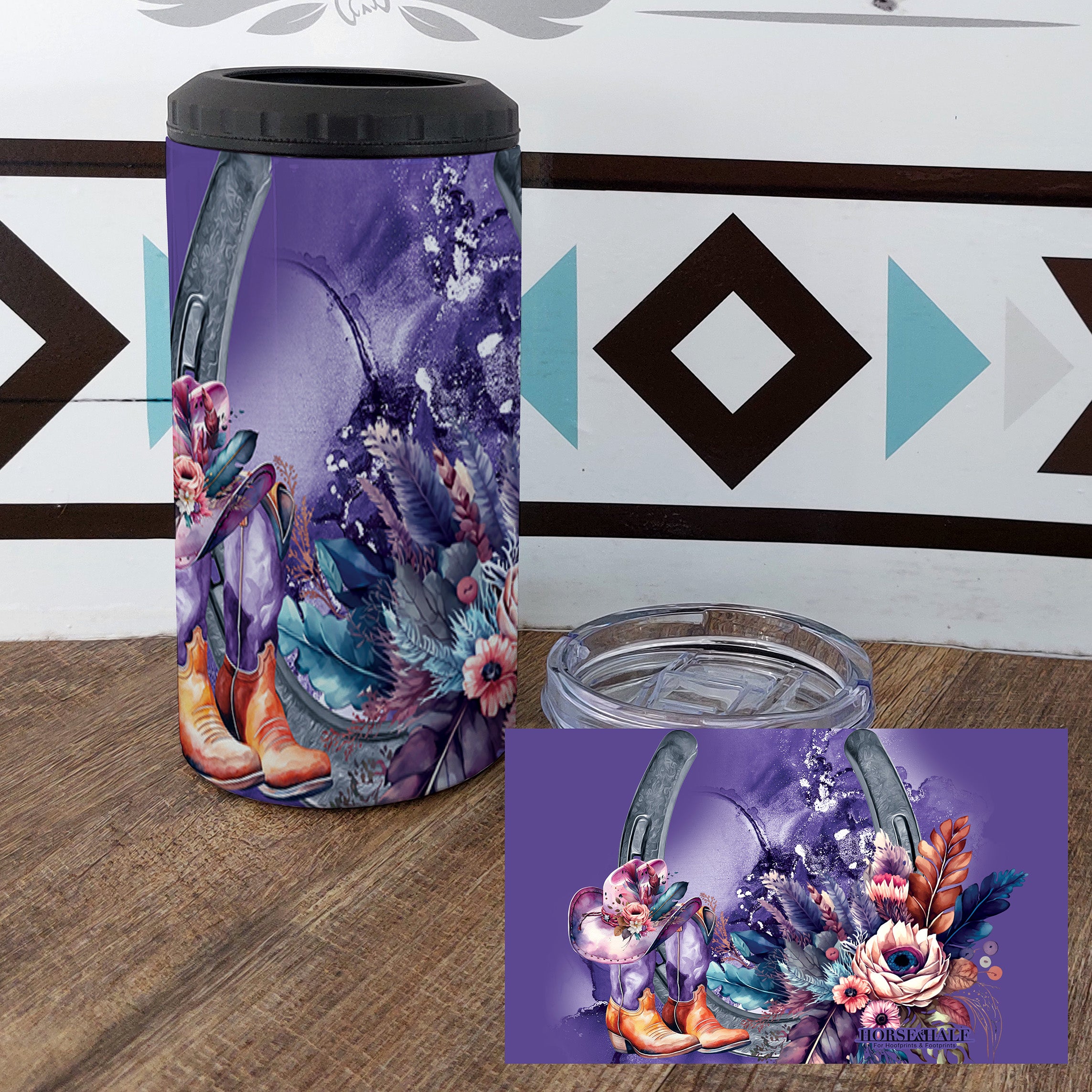 Purple Horseshoe Drinkware