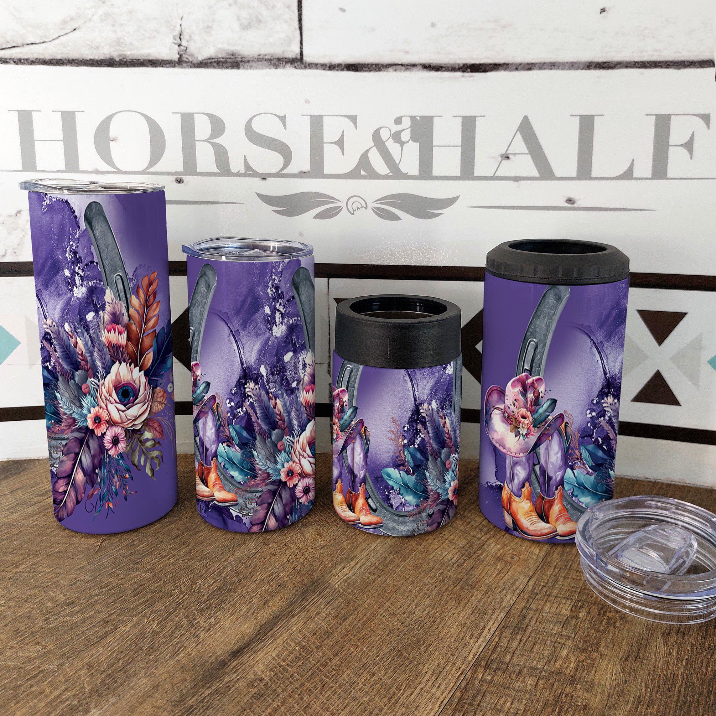 Purple Horseshoe Drinkware
