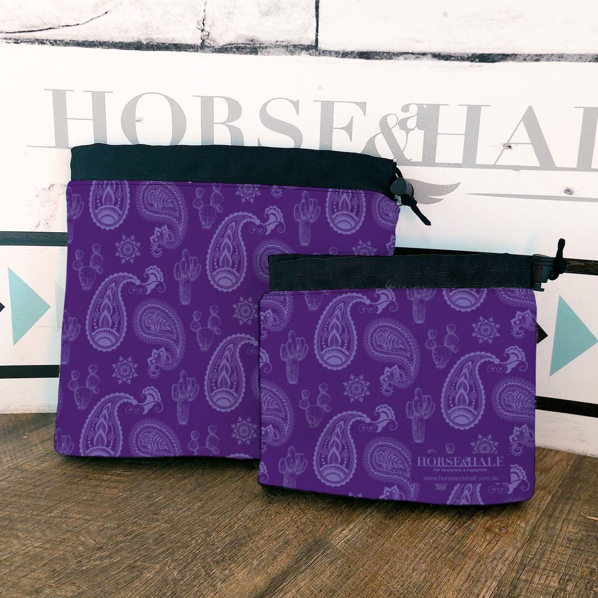 Purple Paisley Stirrup Covers — Horse and a Half