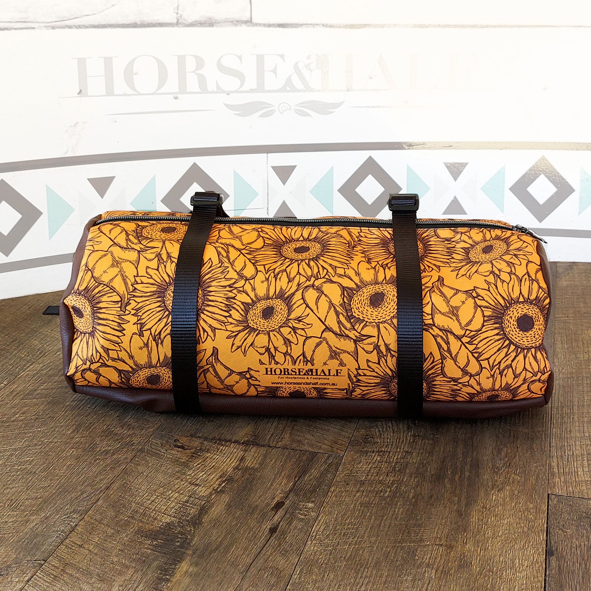 Sunflower Large Duffle Brown - Horse and a Half