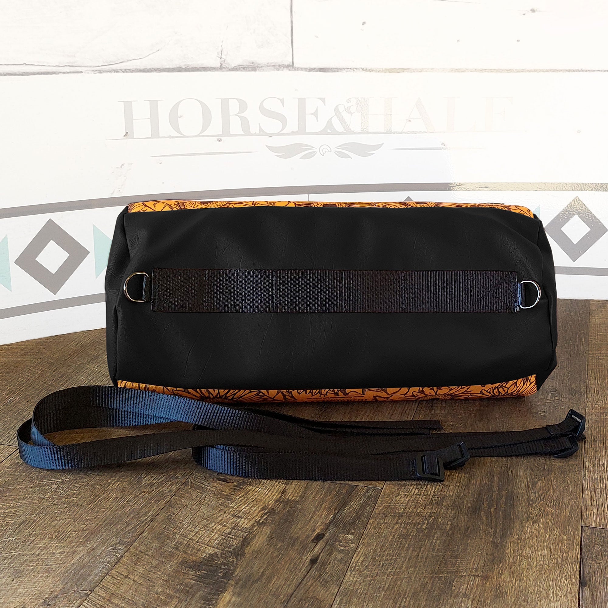 Sunflower Large Duffle Rear Black - Horse and a Half