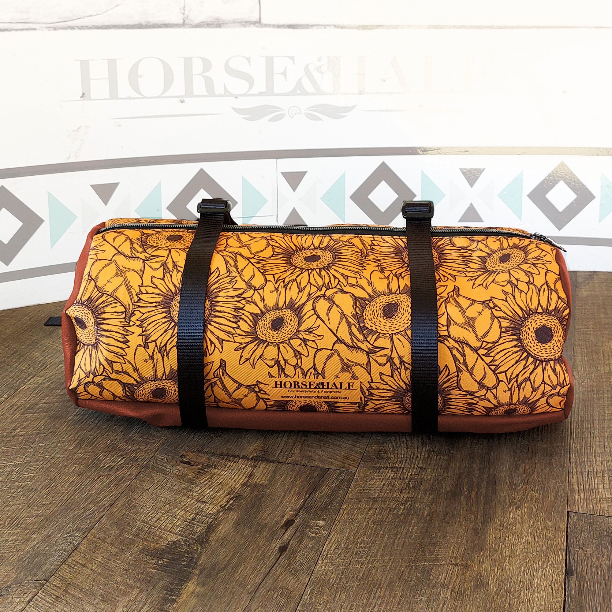 Sunflower Large Duffle Tan - Horse and a Half
