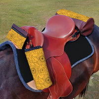 Sunflower Saddle Bags on stock saddle brown - Horse and a Half