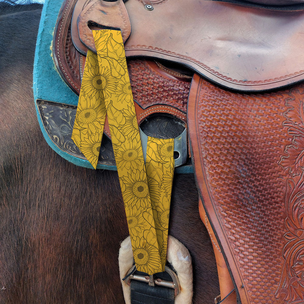 Sunflower Latigo & Billet Straps — Horse and a Half