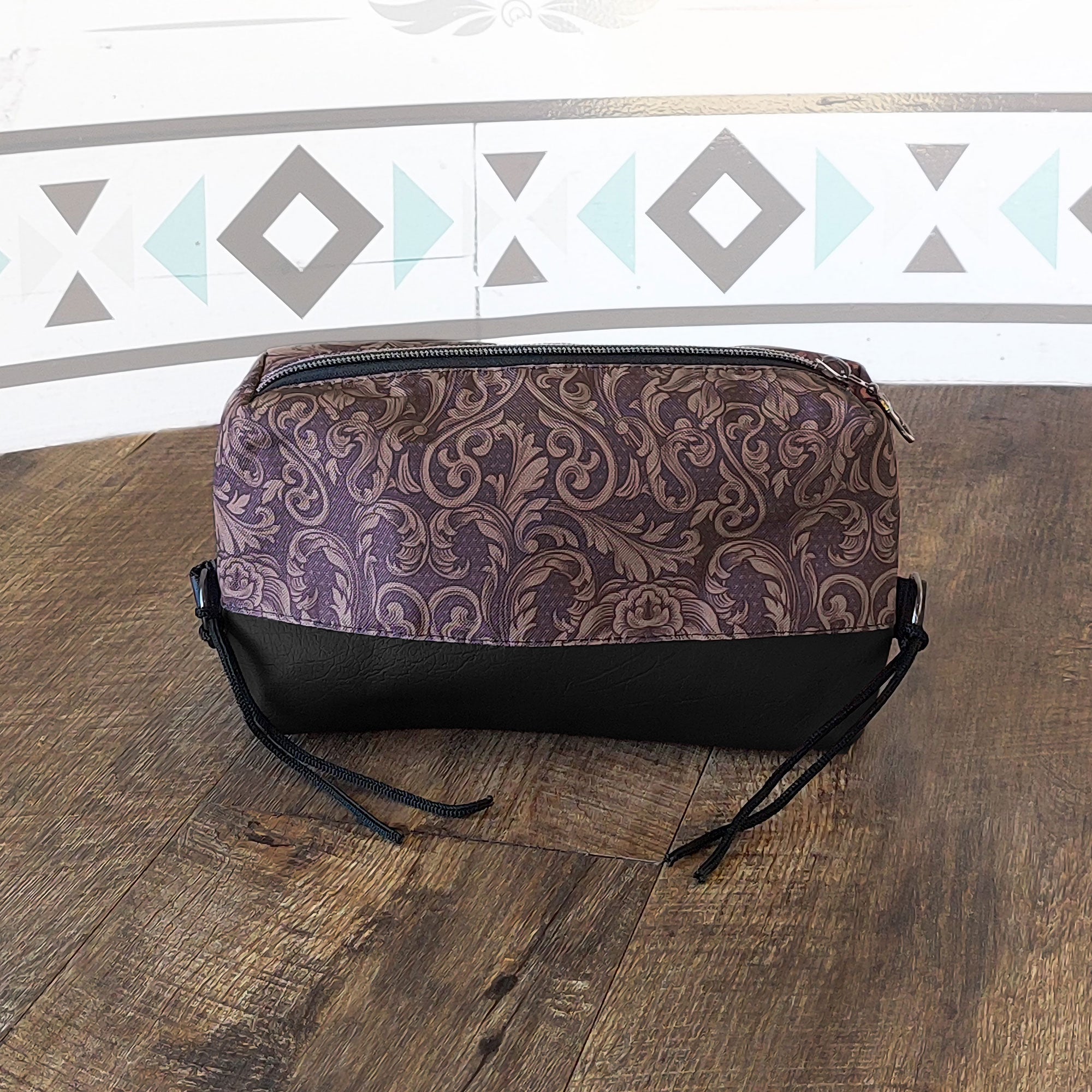 Tooled Floral Box Saddle Bag