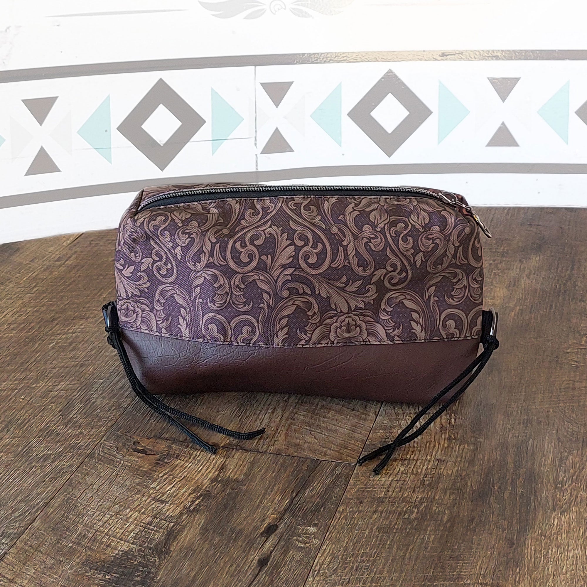 Tooled Floral Box Saddle Bag