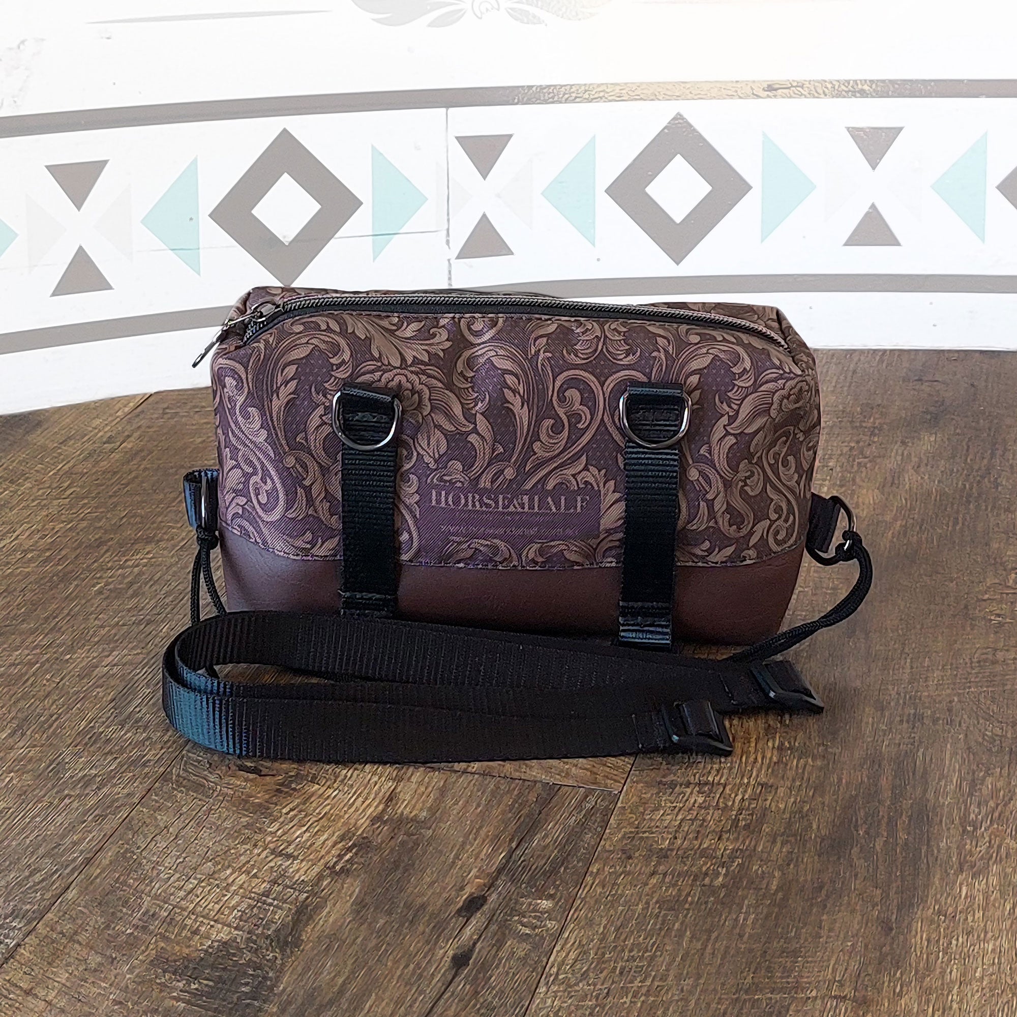 Tooled Floral Box Saddle Bag