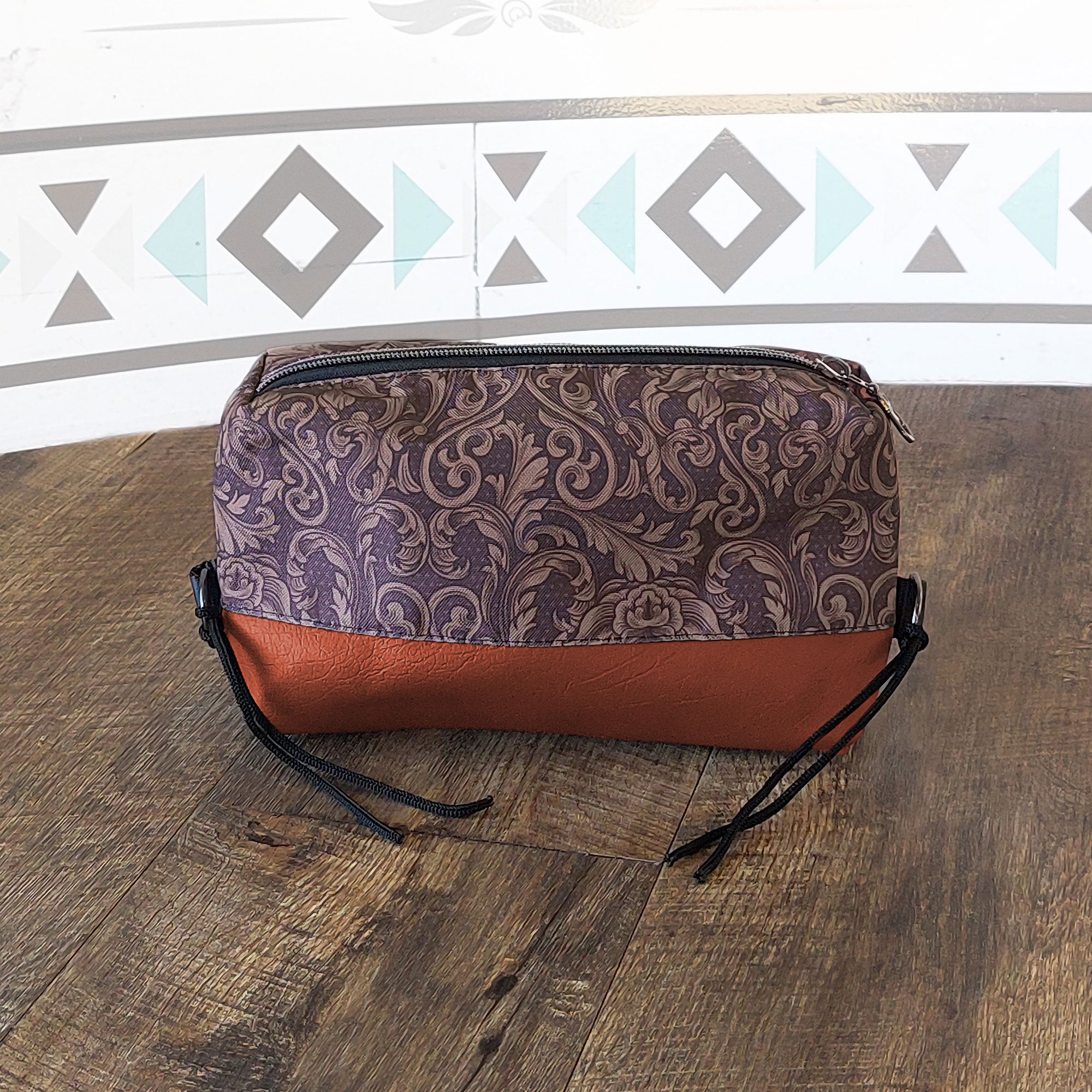 Tooled Floral Box Saddle Bag
