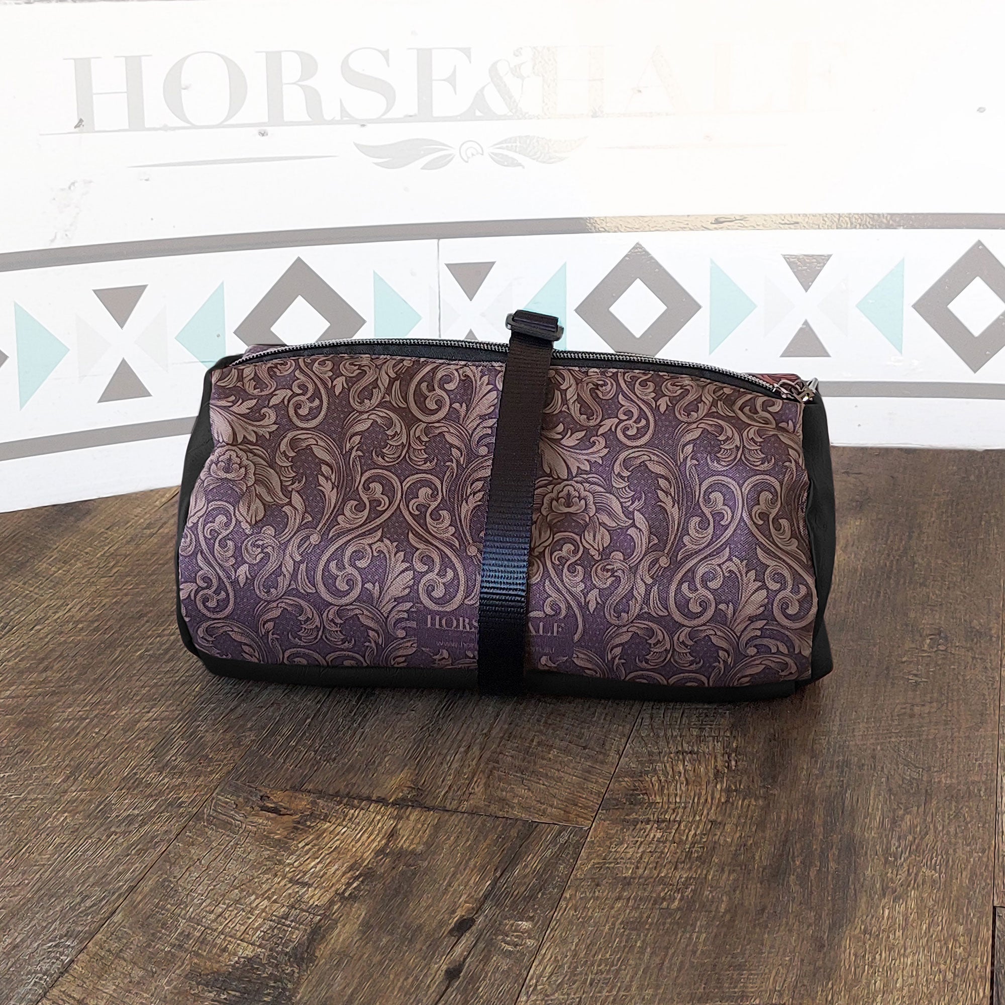 Tooled Floral Duffle Saddle Bag