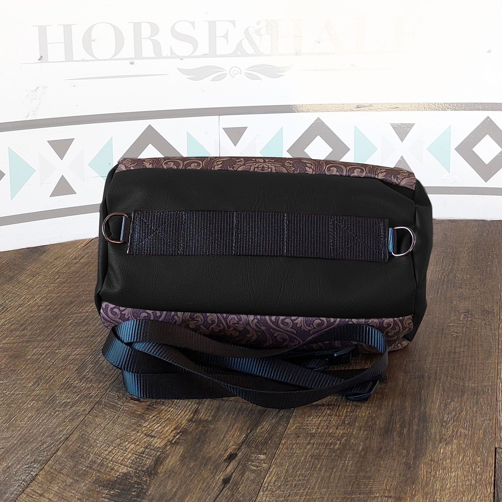 Tooled Floral Duffle Saddle Bag