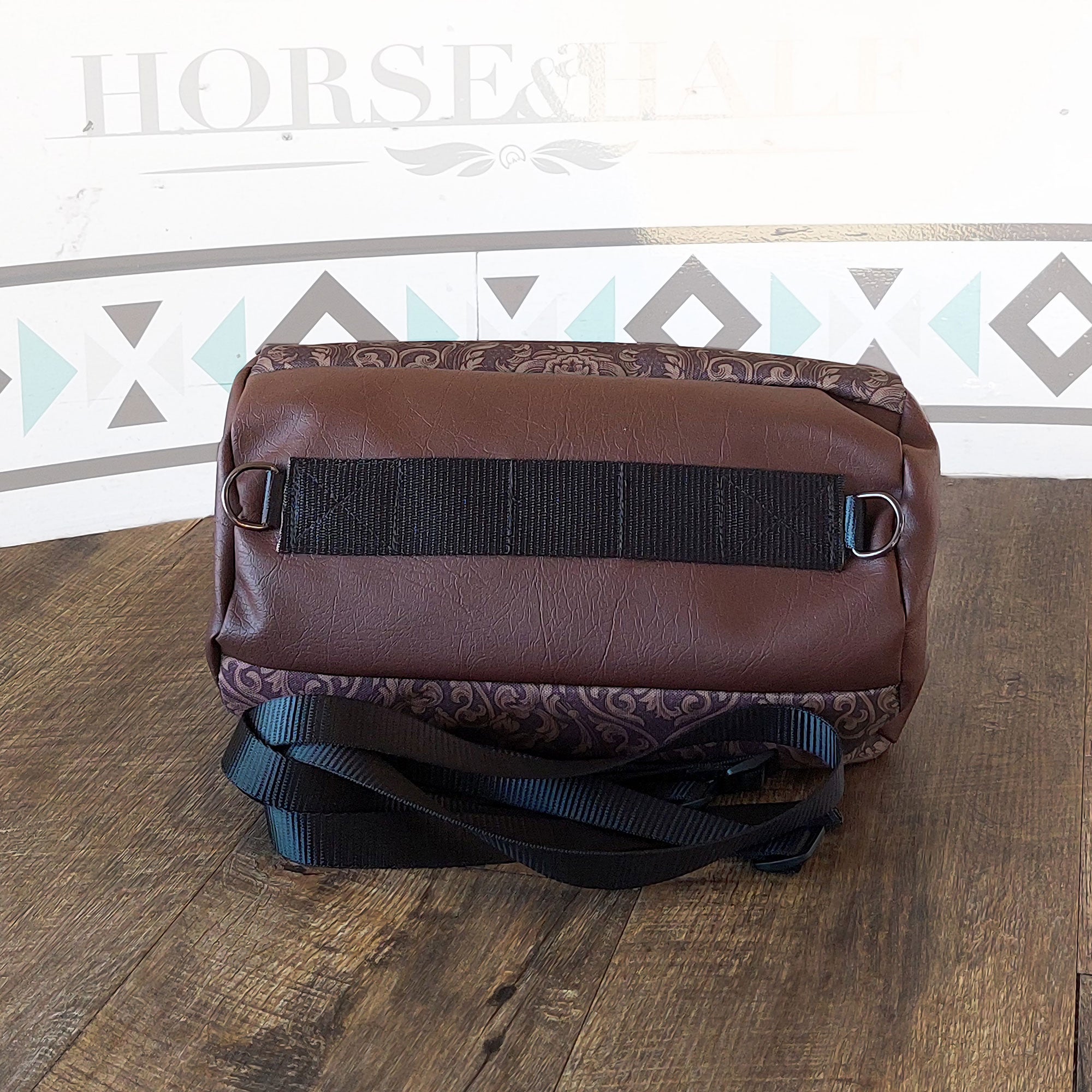 Tooled Floral Duffle Saddle Bag