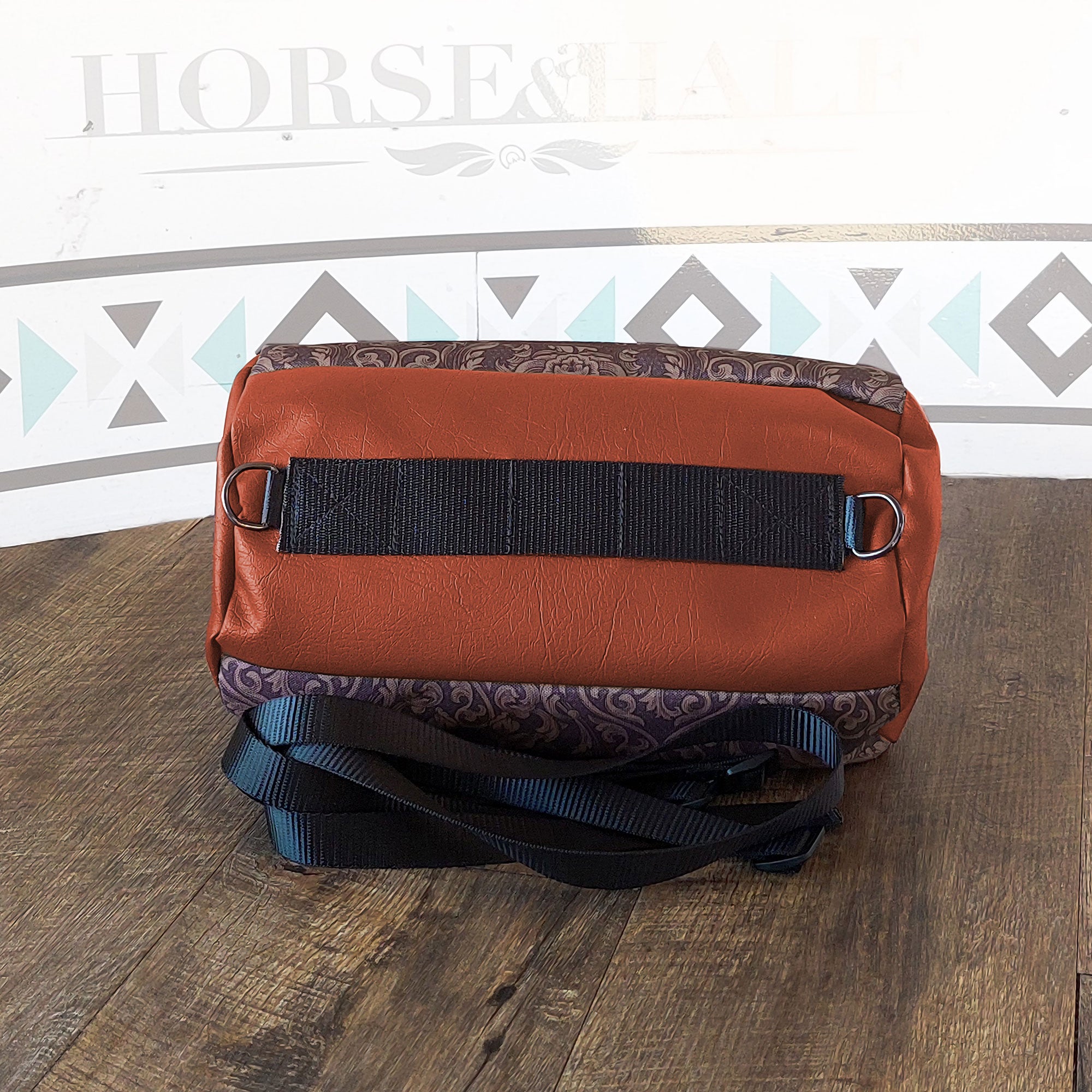 Tooled Floral Duffle Saddle Bag