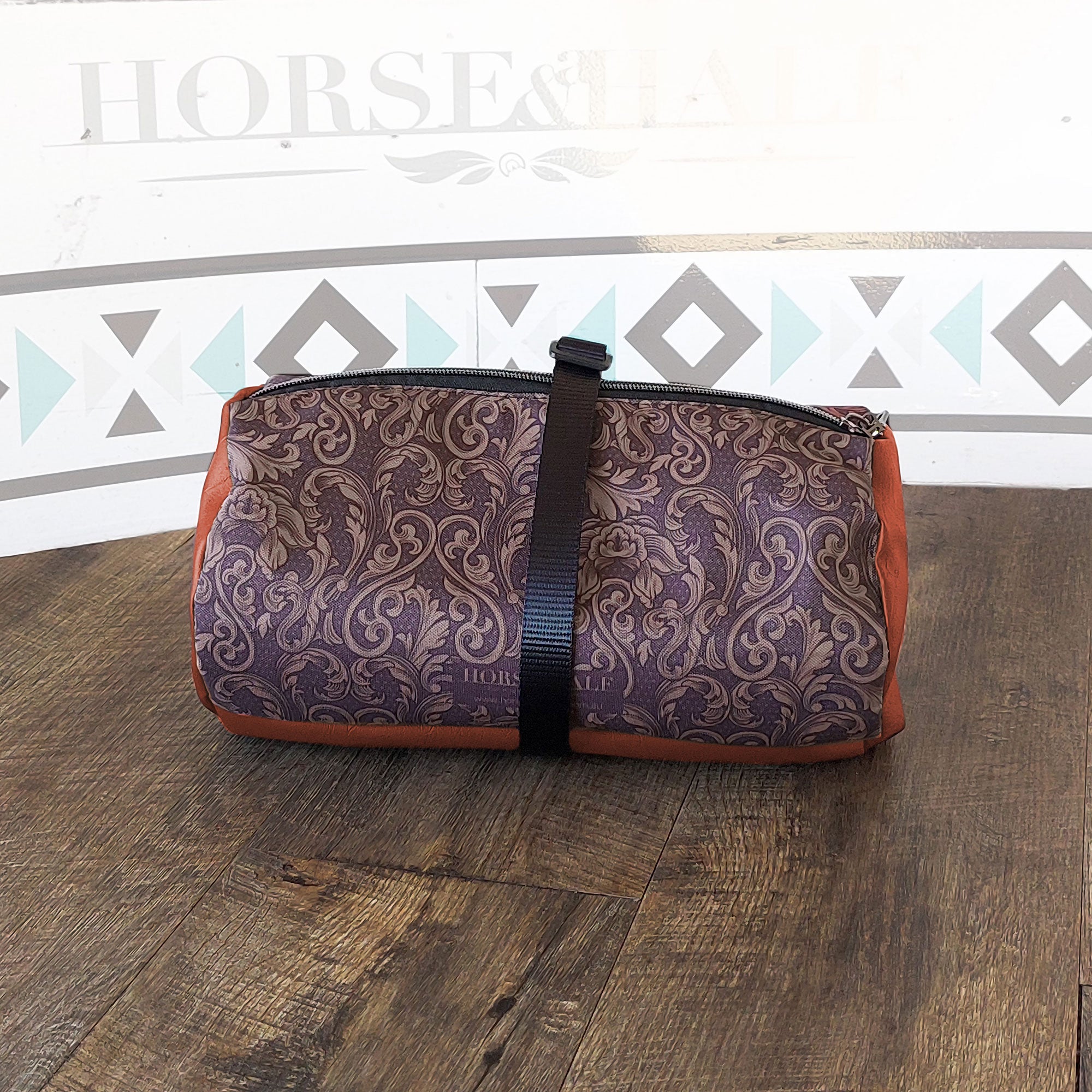 Tooled Floral Duffle Saddle Bag