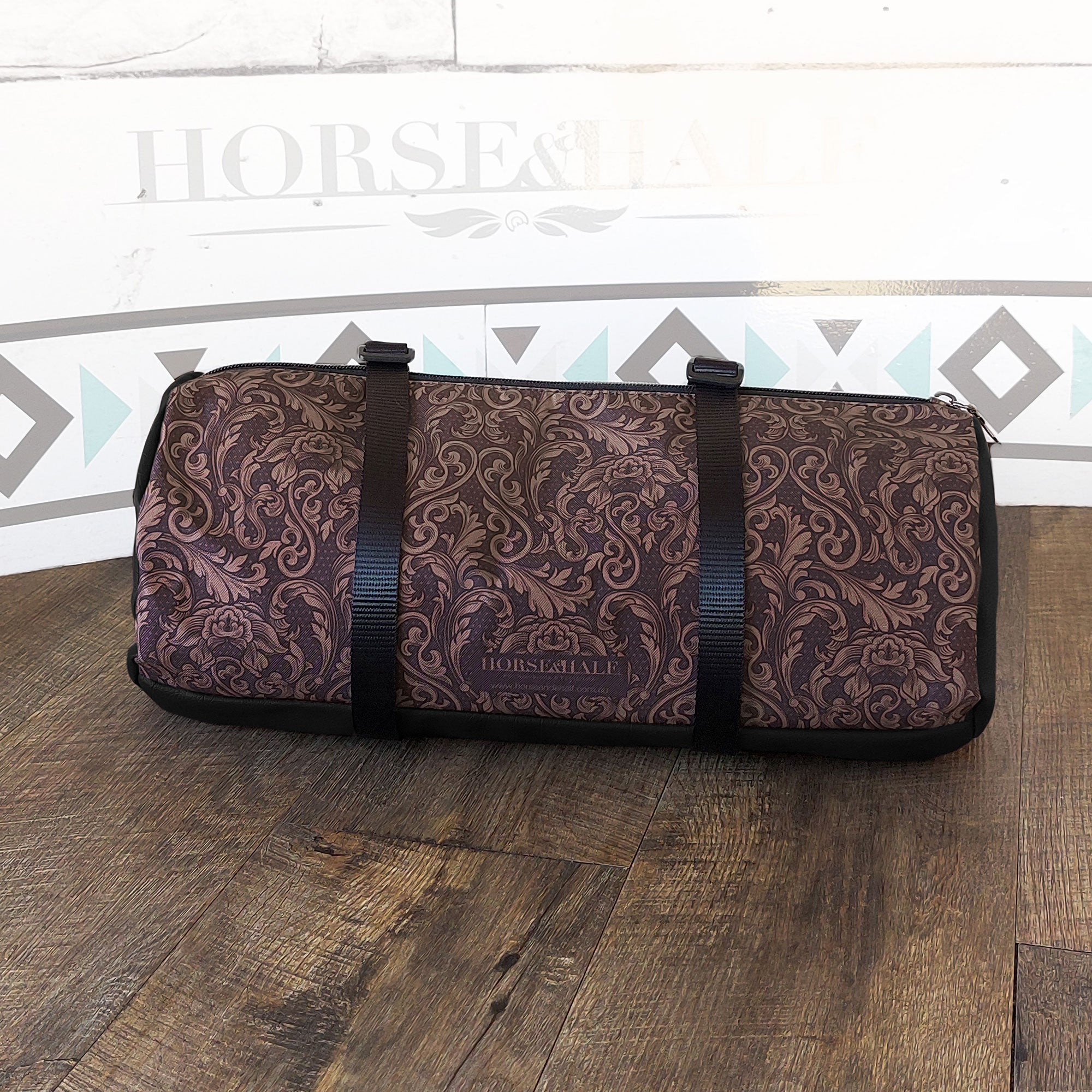 Tooled Floral Large Duffle Saddle Bag