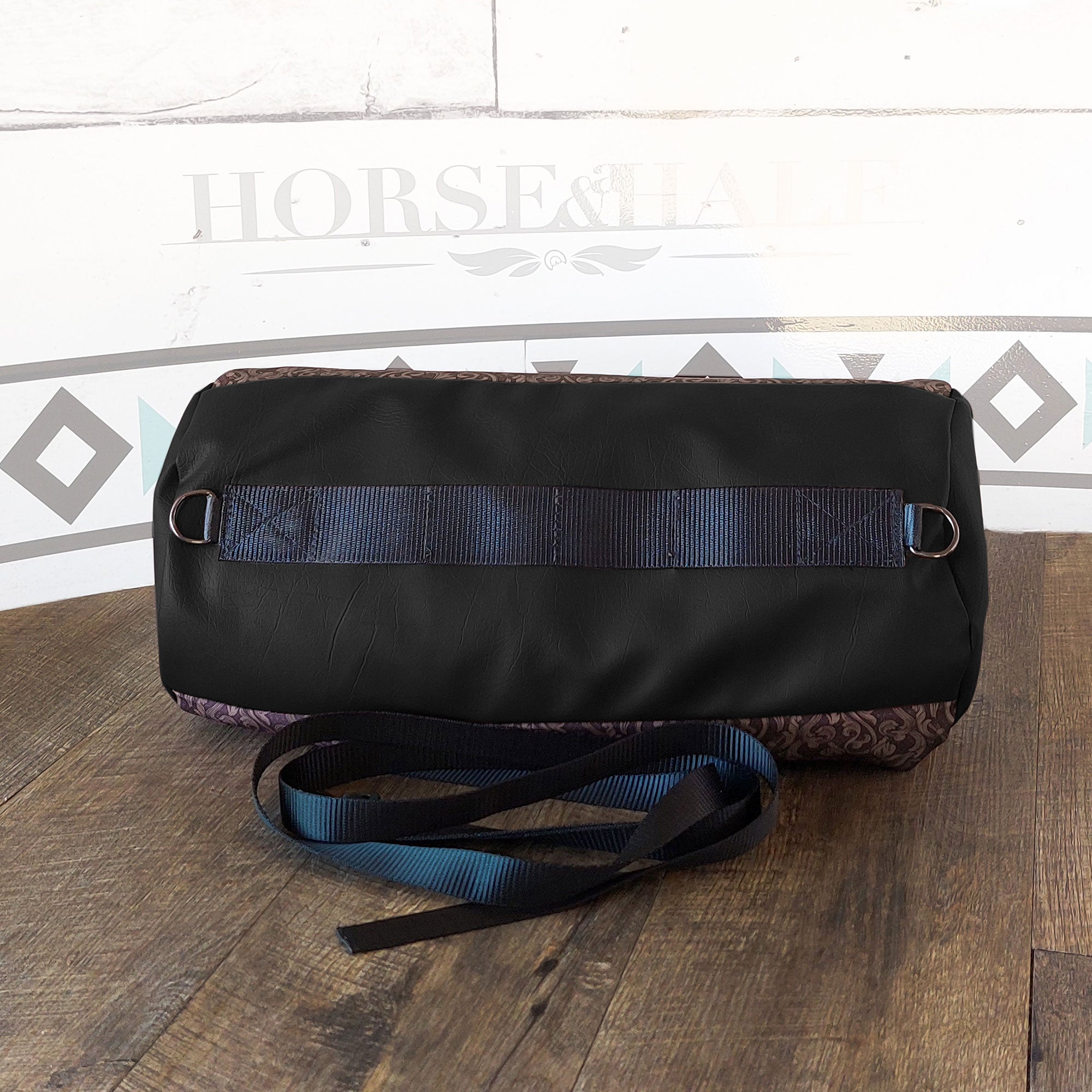 Tooled Floral Large Duffle Saddle Bag
