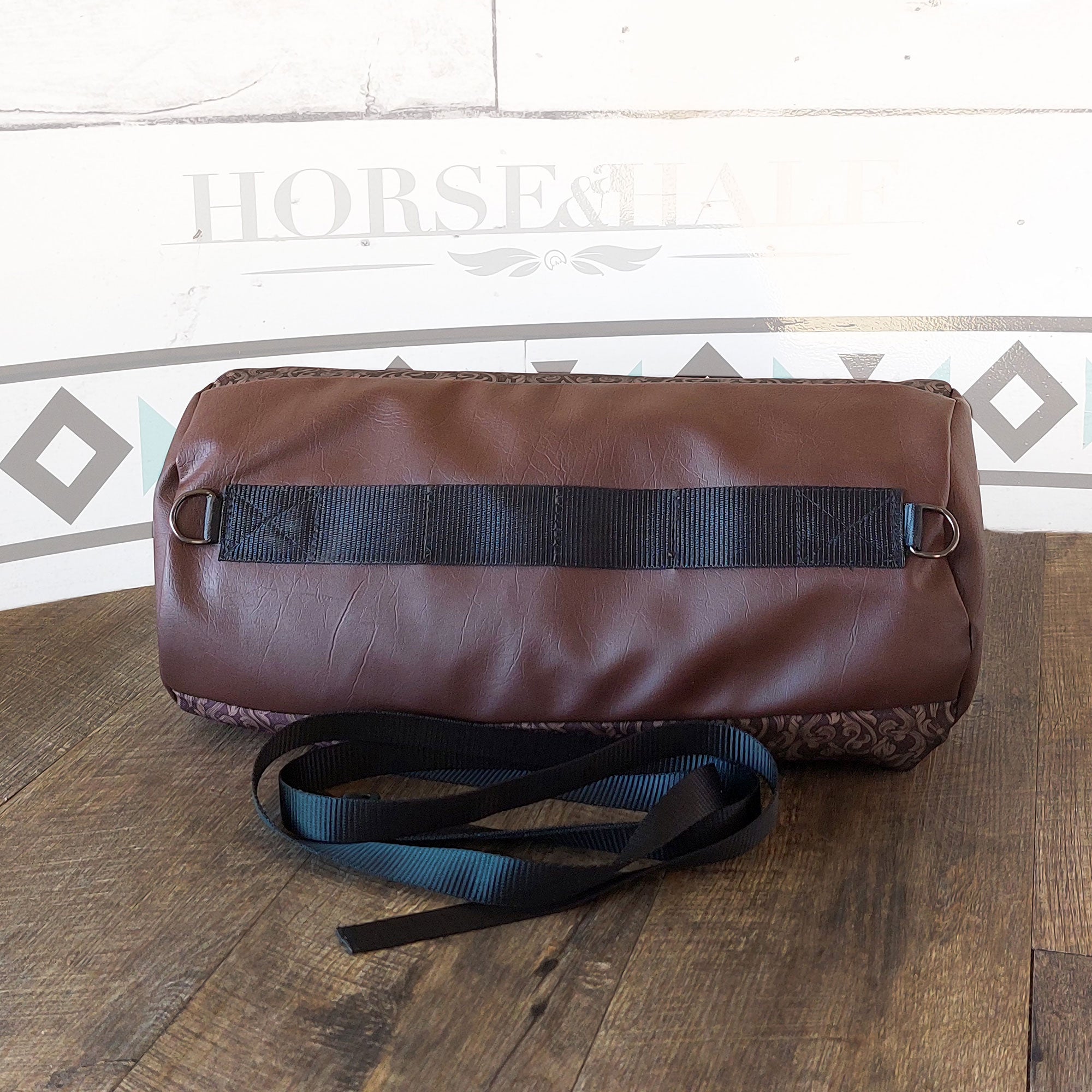 Tooled Floral Large Duffle Saddle Bag