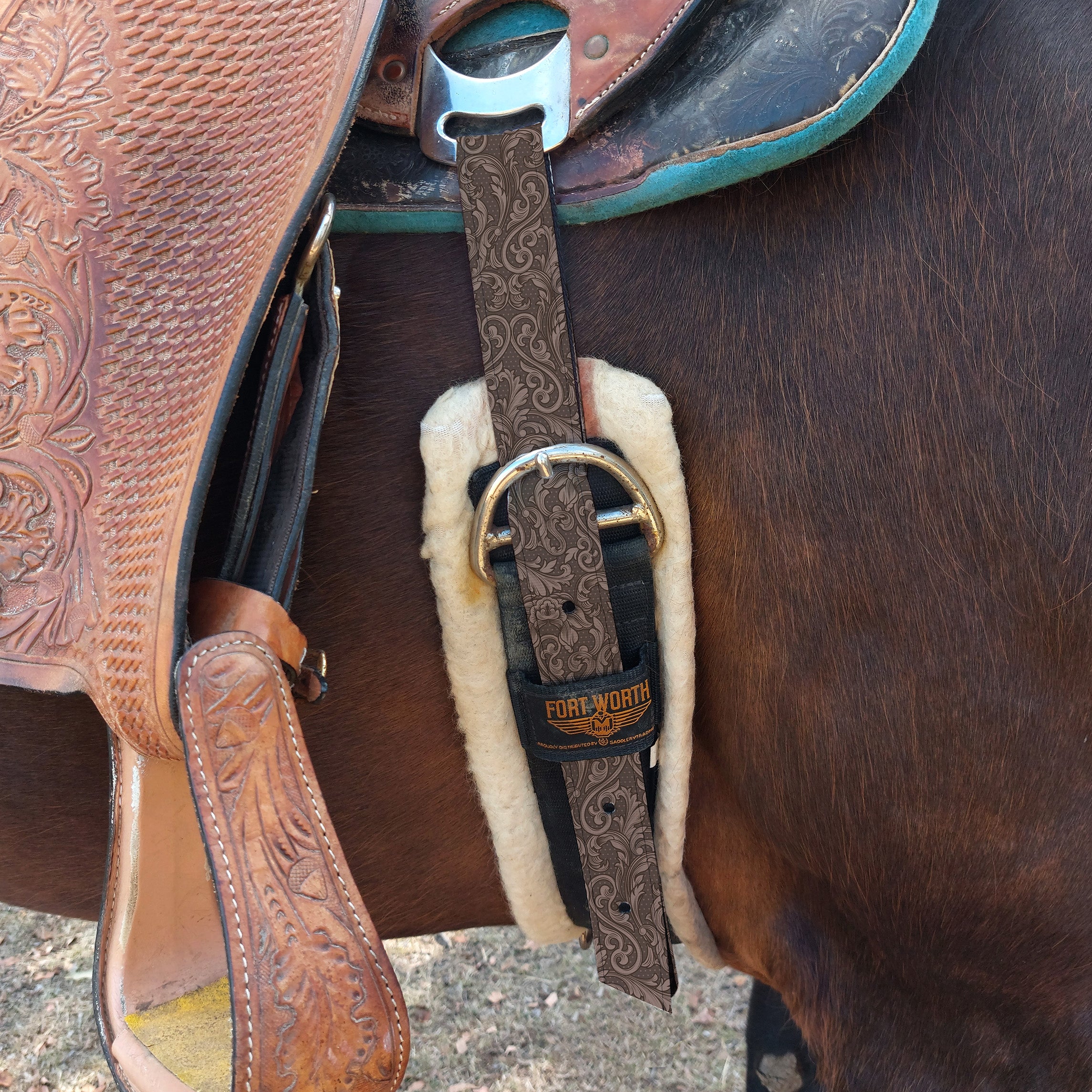 Tooled Floral Latigo & Billet Straps — Horse and a Half
