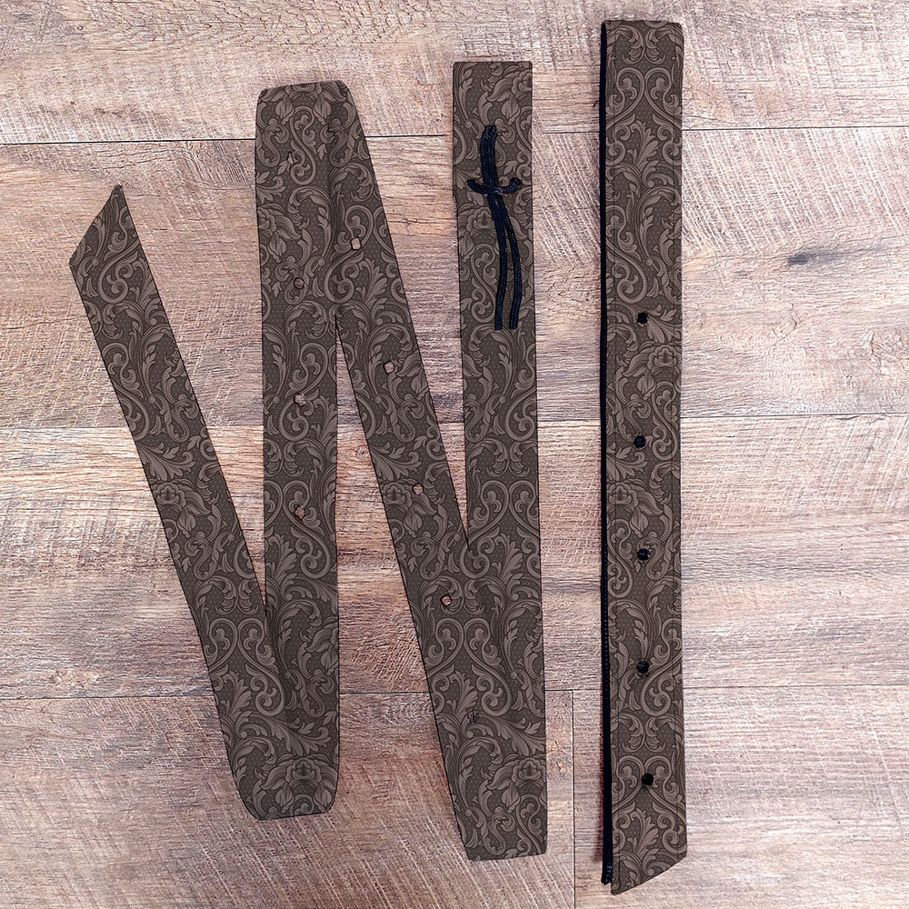 Tooled Floral Latigo & Billet Straps — Horse and a Half
