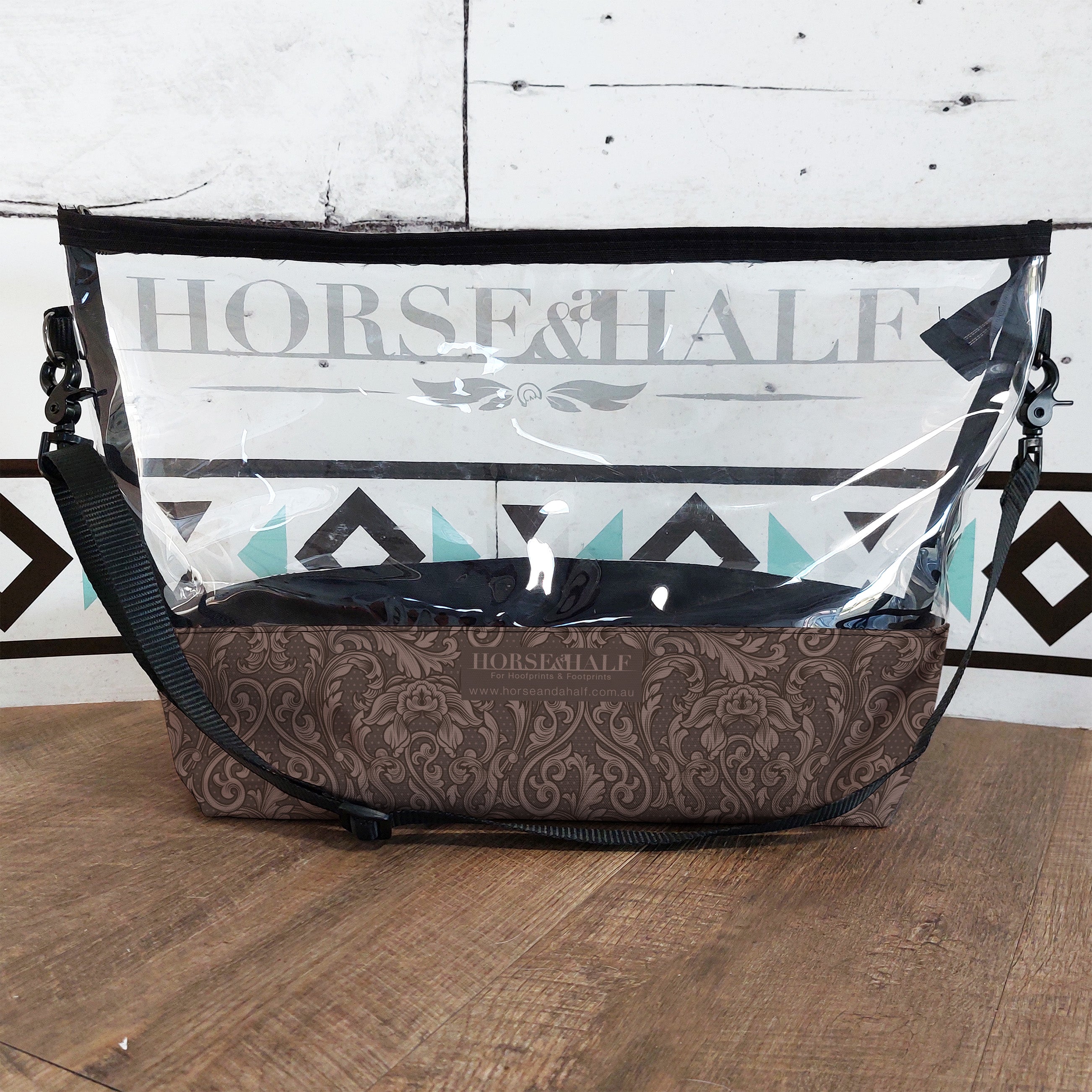 Tooled Floral Clear Utility Bags